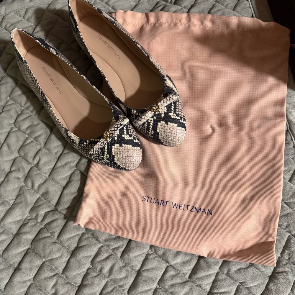 Stuart Weitzman Jodie Women's Snakeskin Pattern Shoes